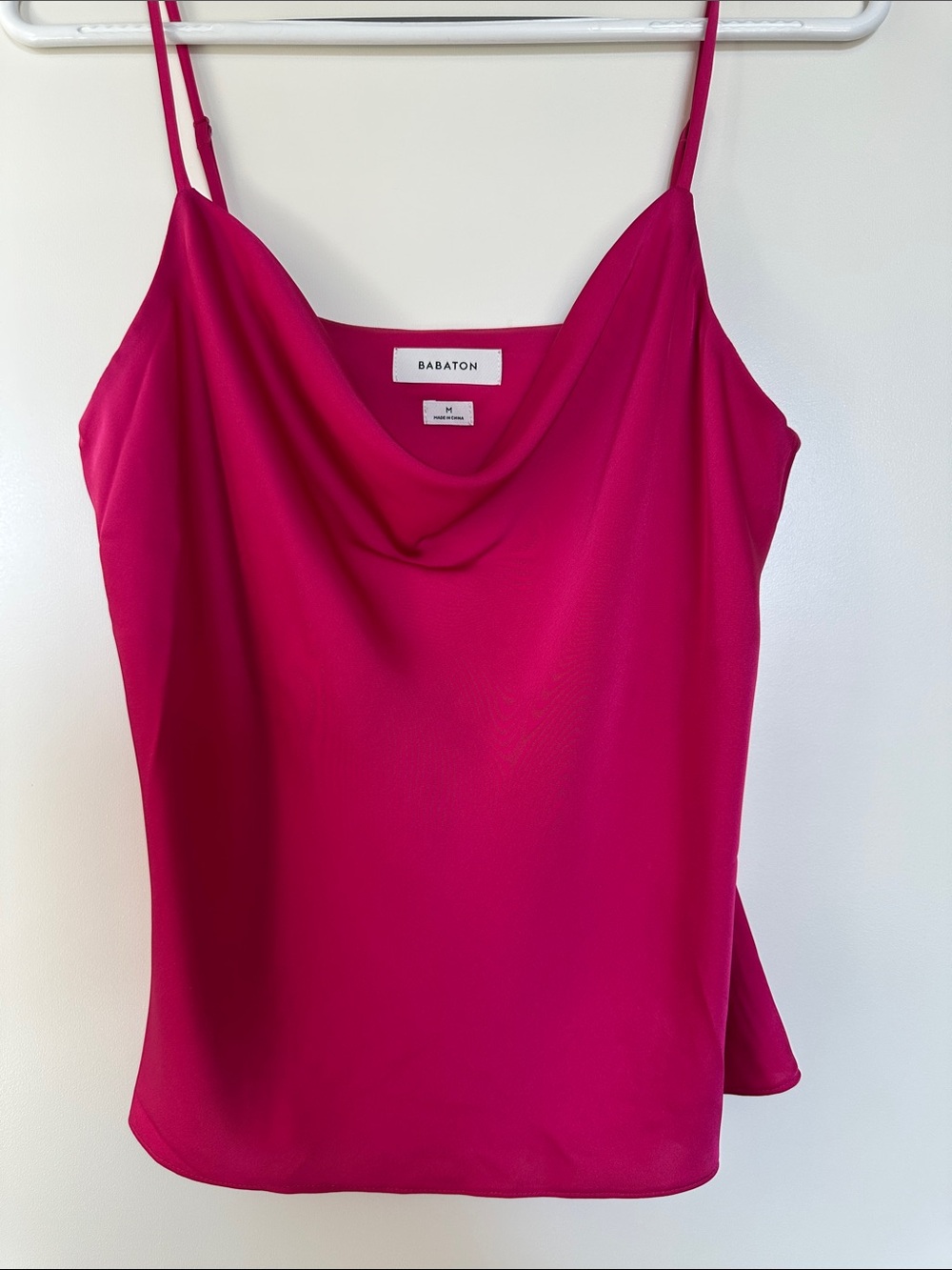 Babaton Fuchsia Cowl Neck Camisole